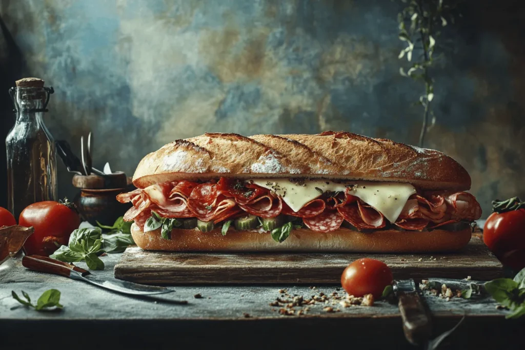Jersey Mike's Original Italian Sub Sandwich Close-Up