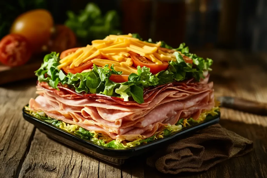 Fresh Sub in a Tub Mike's Way with vibrant ingredients