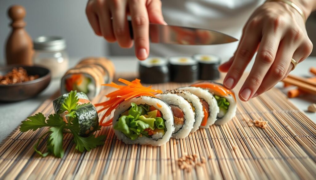 Low-salt sushi rolls preparation techniques