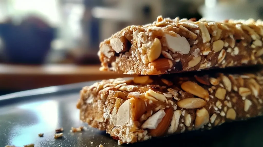 Vegan gluten-free breakfast cookies made with oats, peanut butter, and dark chocolate chips.